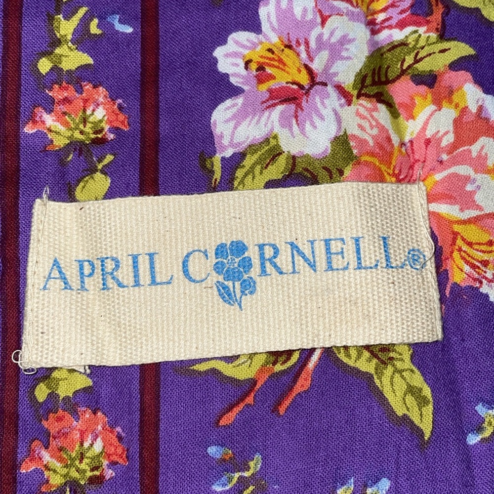 April Cornell 4 cloth floral/market/ library/travel/Vaca/lunch gift bag lot - Picture 4 of 9